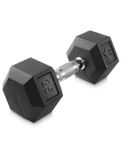 Гантель Philosophy Gym с резиновым покрытием, 25 lbs