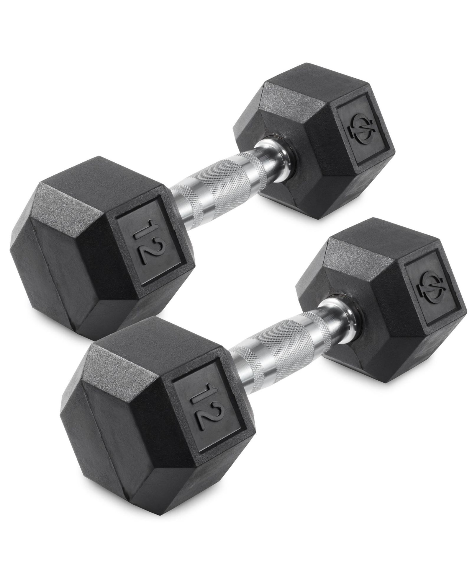 Philosophy Gym Rubber Coated Hex гантели 12 lb пара