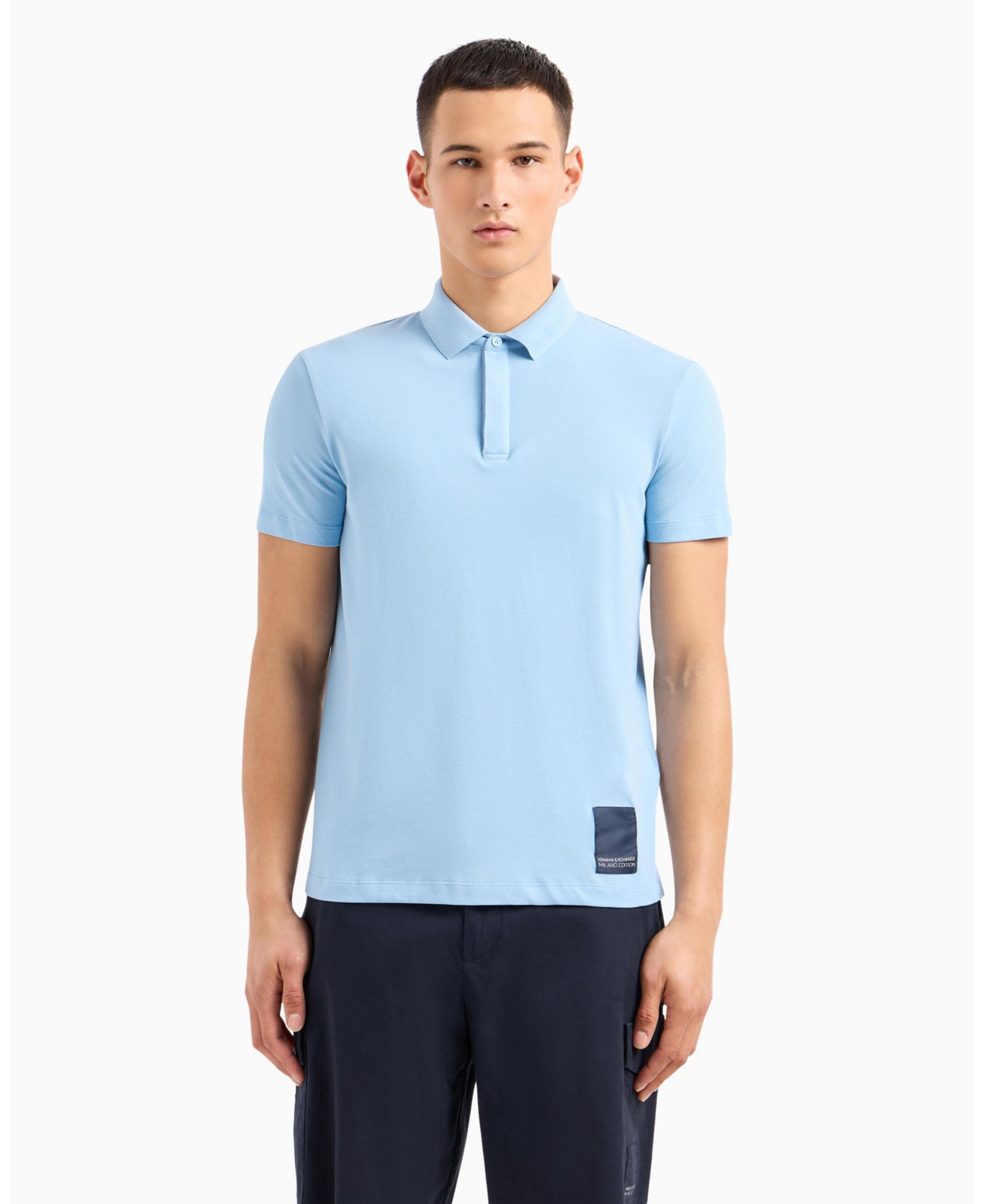 A|X Armani Exchange Мужская рубашка-поло Regular Fit с патчем