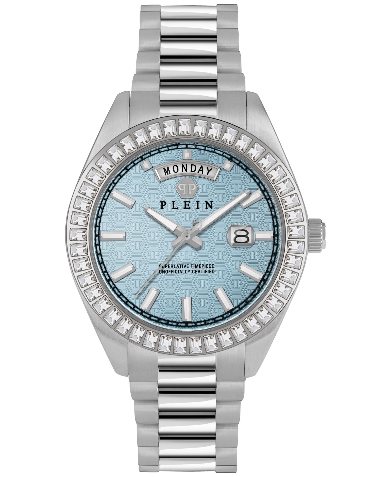 Мужские часы Philipp Plein Date Superlative, браслет из нержавеющей стали, 42mm