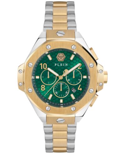 Philipp Plein Мужские двухцветные часы с браслетом из нержавеющей стали 46mm