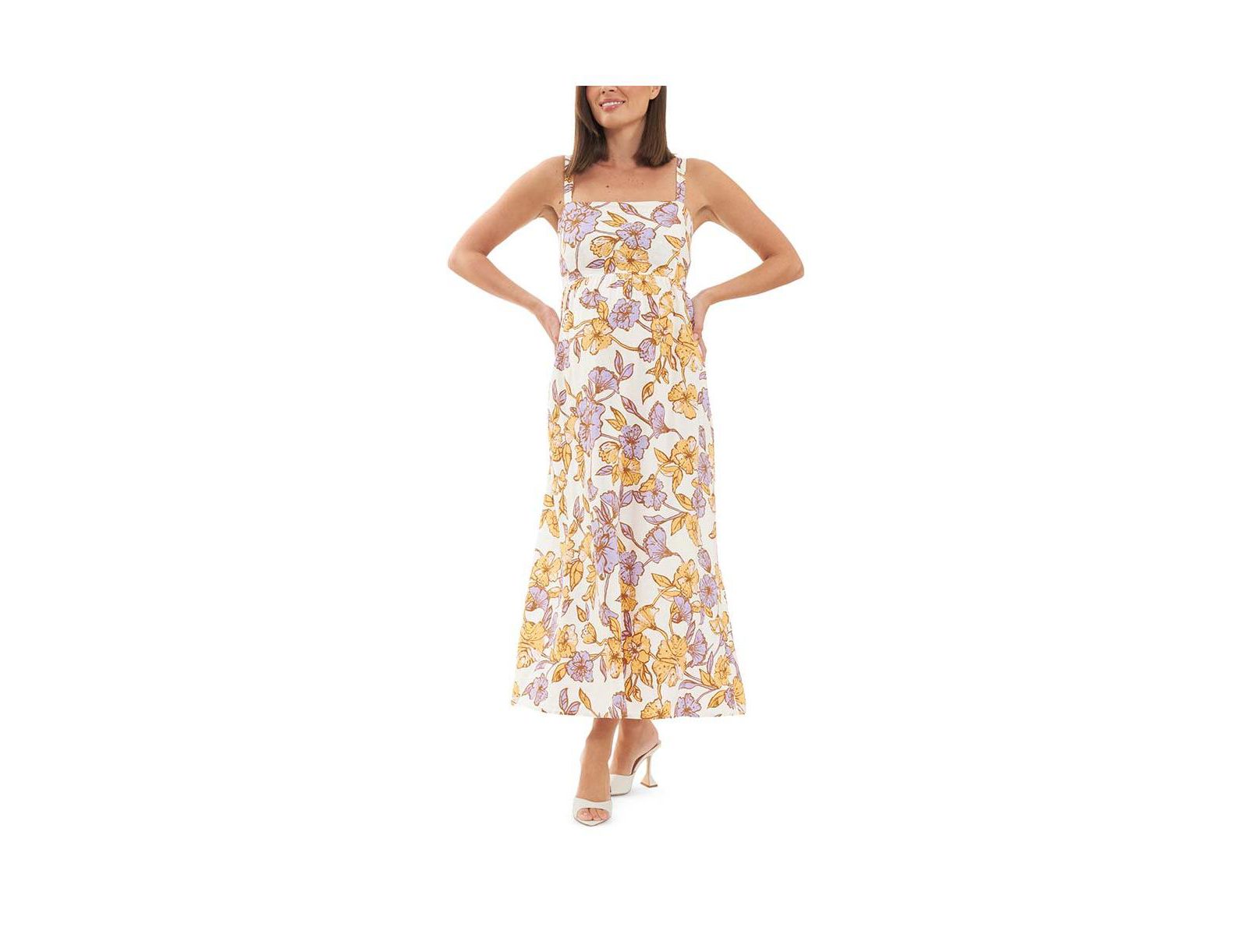 Платье Ripe Maternity Maya Tie Back Linen, натуральный цвет