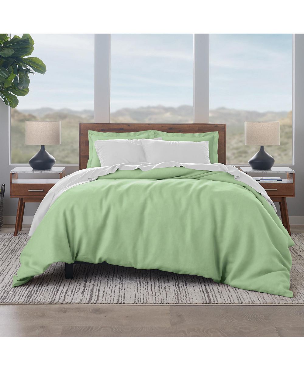 Ella Jayne 100% Luxe Cotton Sateen 500 Thread Count 3-Piece Duvet Cover Set, Full/Queen
