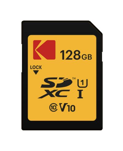 Карта памяти Kodak SDXC 128 ГБ, класс 10, для устройств, совместимых с SDXC