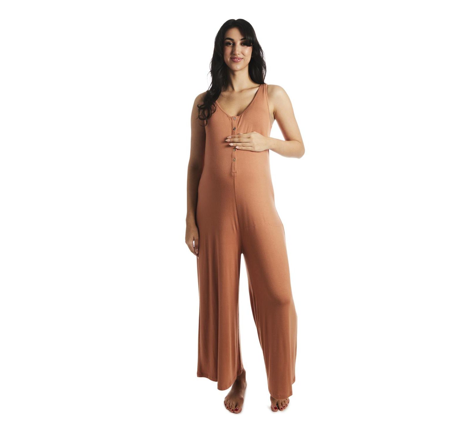 Everly Grey Maternity Luana Maternity/Nursing Jumpsuit