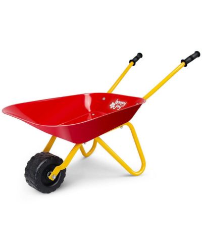 Costway Kids Metal Wheelbarrow Children's Size Outdoor Garden Backyard Play Toy Light