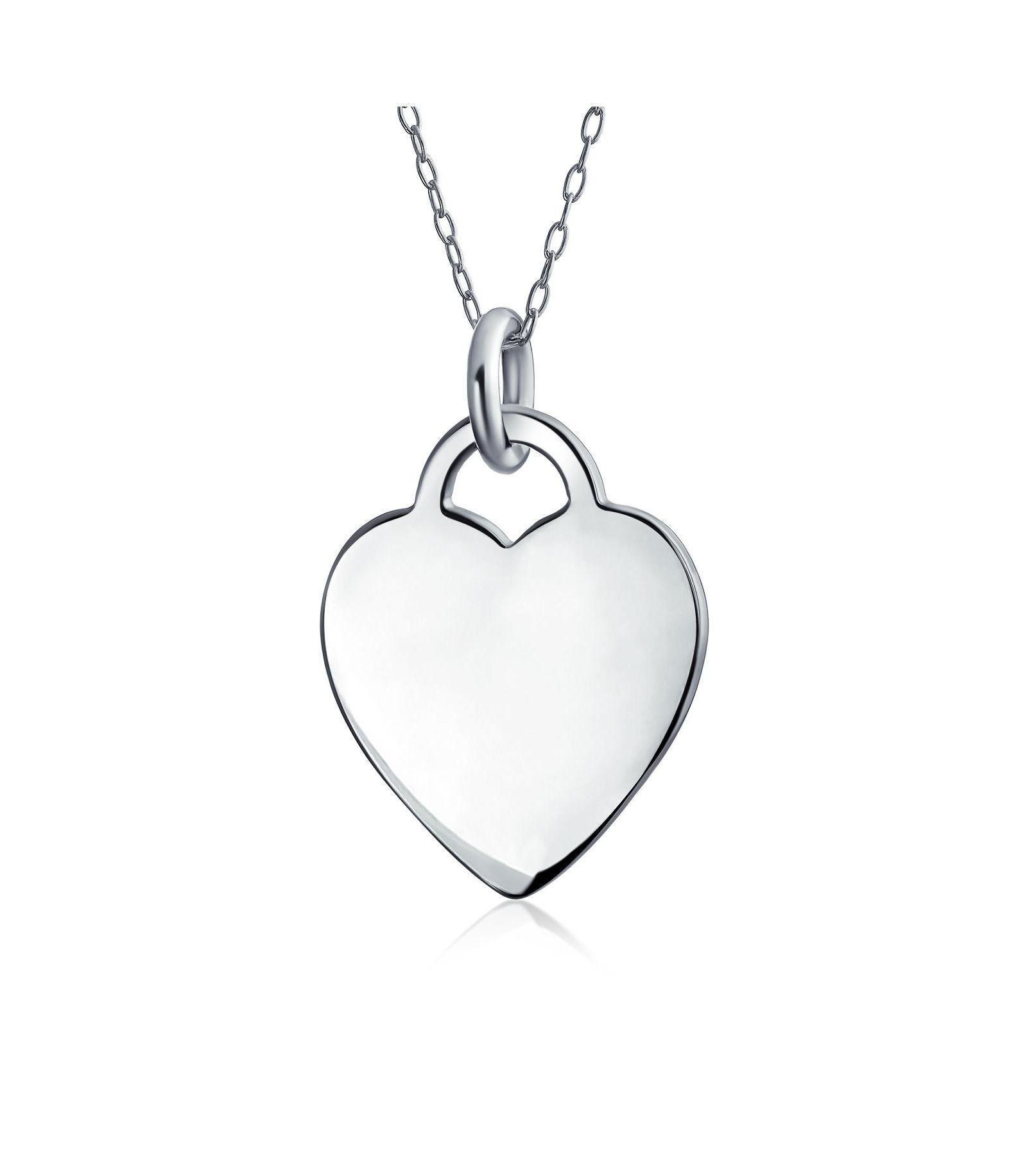 Подвеска Bling Jewelry в форме сердца из стерлингового серебра