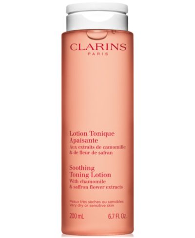 Успокаивающий тонизирующий лосьон Clarins с ромашкой, 6.7 oz.