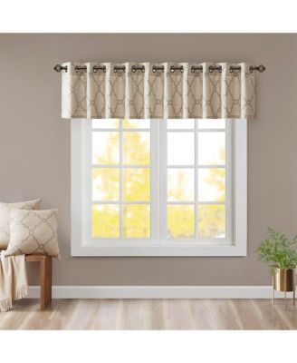 Занавески Madison Park Saratoga Fretwork Print, 50"W x 18"L