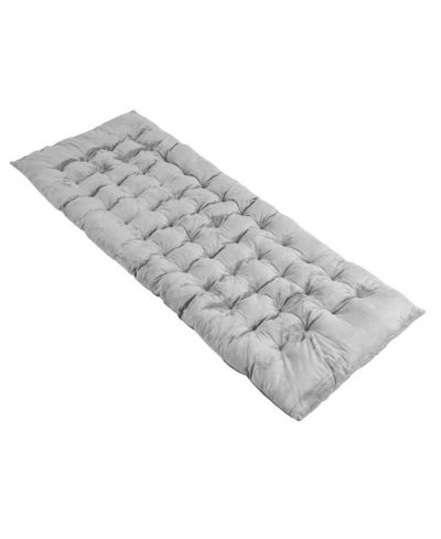 75 x 27.5 in Camping Cot Pad with Crystal Velvet Cover and Anti-Slip Straps