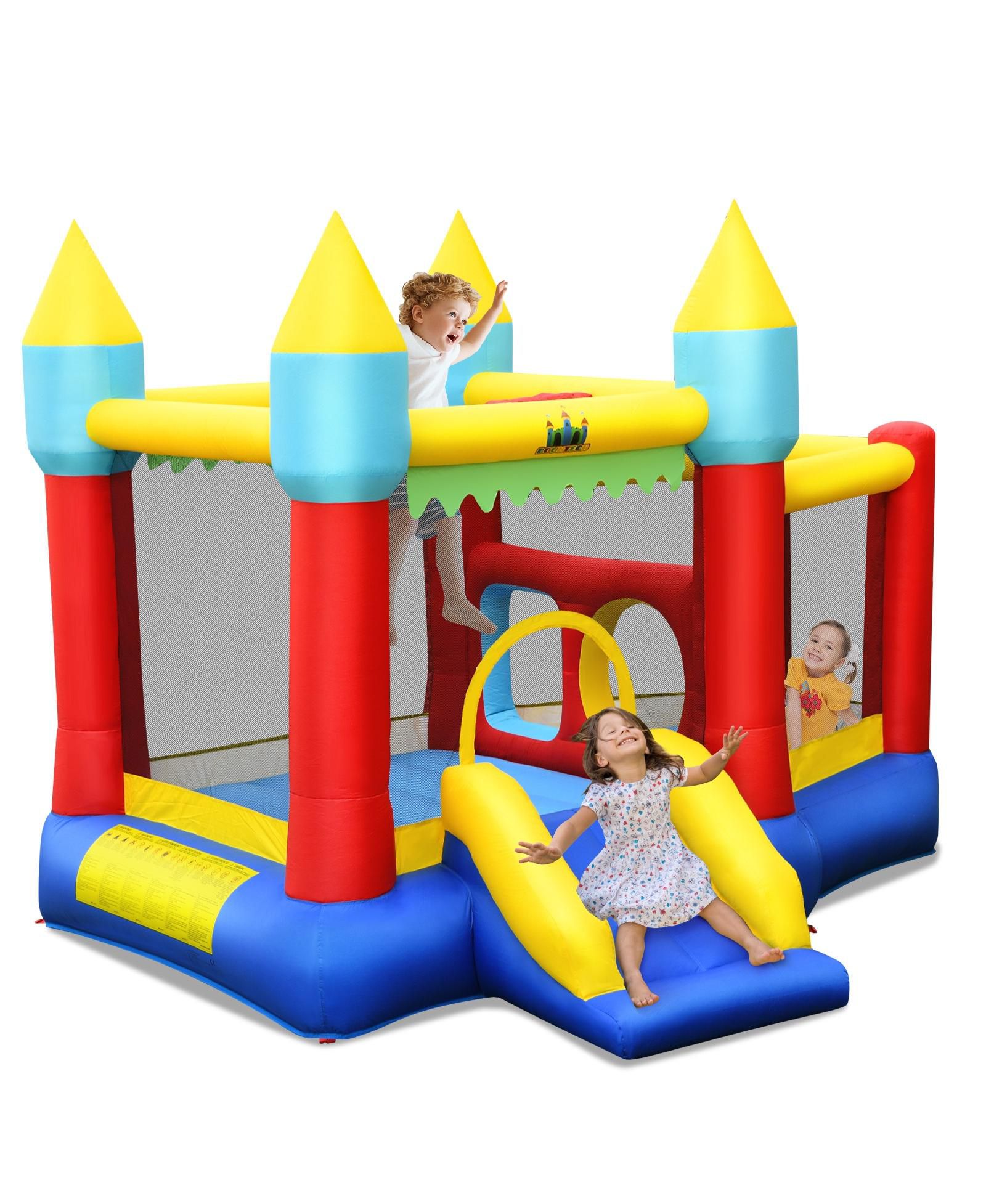 Надувной прыжковый замок INOLAIT Inflatable Bounce Slide без воздуходувки
