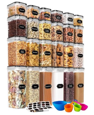 Airtight Food Storage Containers with Lids 24pcs Dry Food Storage Containers