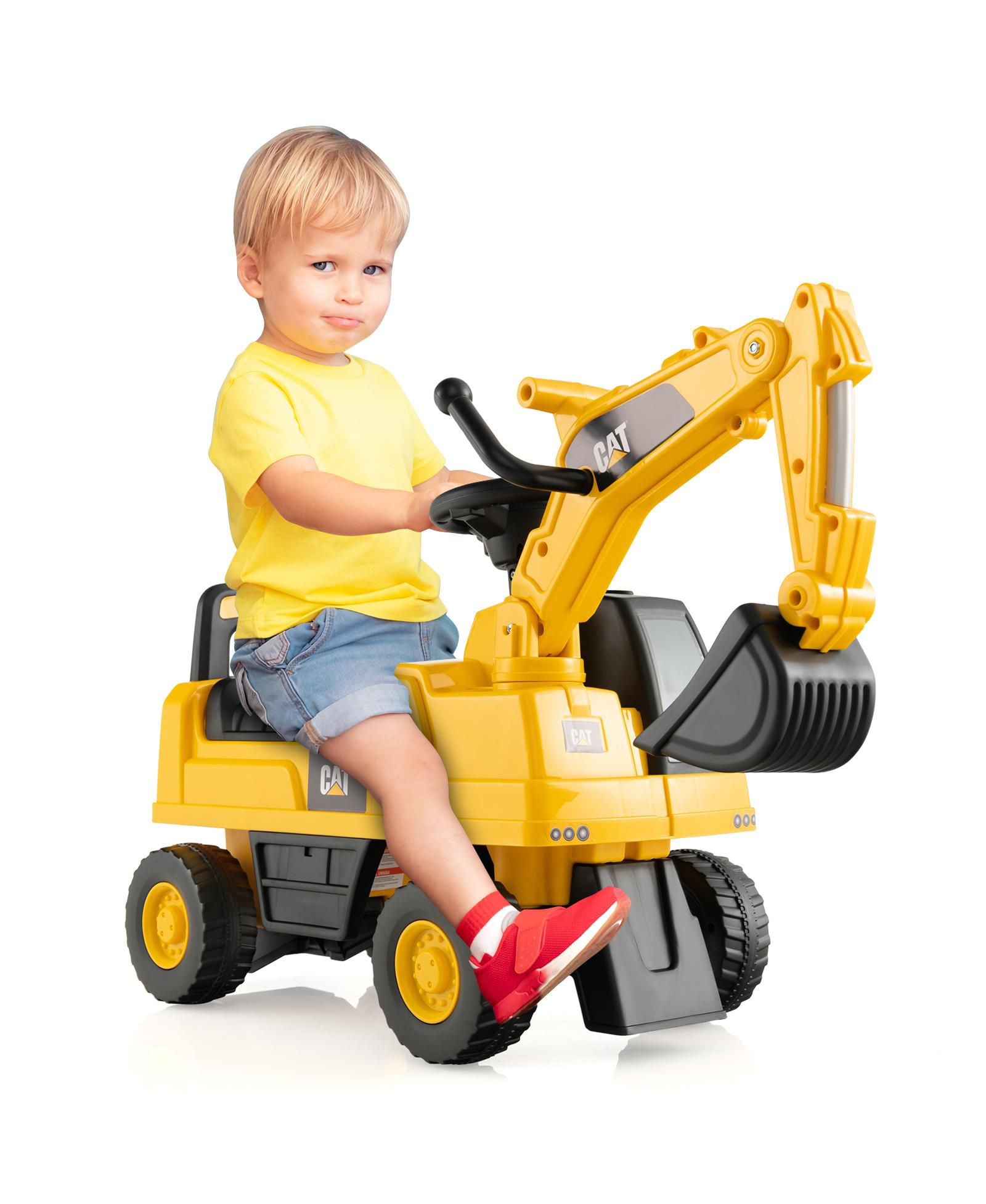 Детский экскаватор на самокате Caterpillar Licensed
