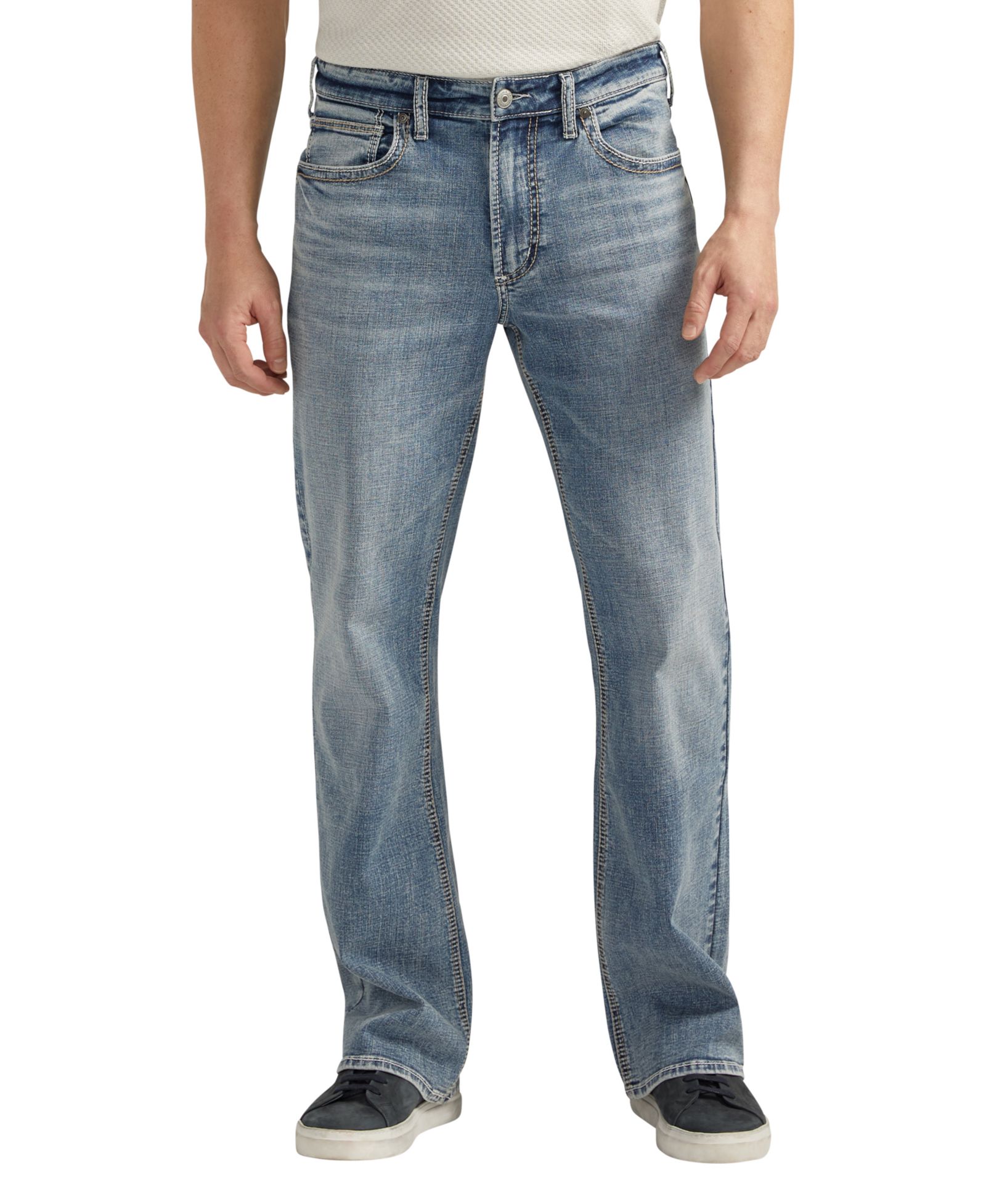 Мужские джинсы Silver Jeans Co. Zac Relaxed Fit Straight Leg