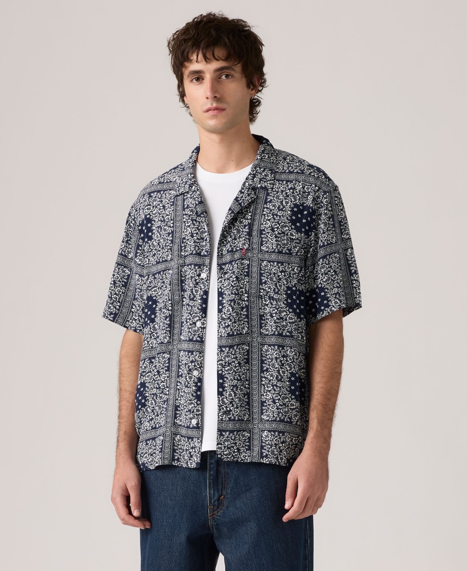 Мужские рубашки Levi's Relaxed-Fit Camp Collar