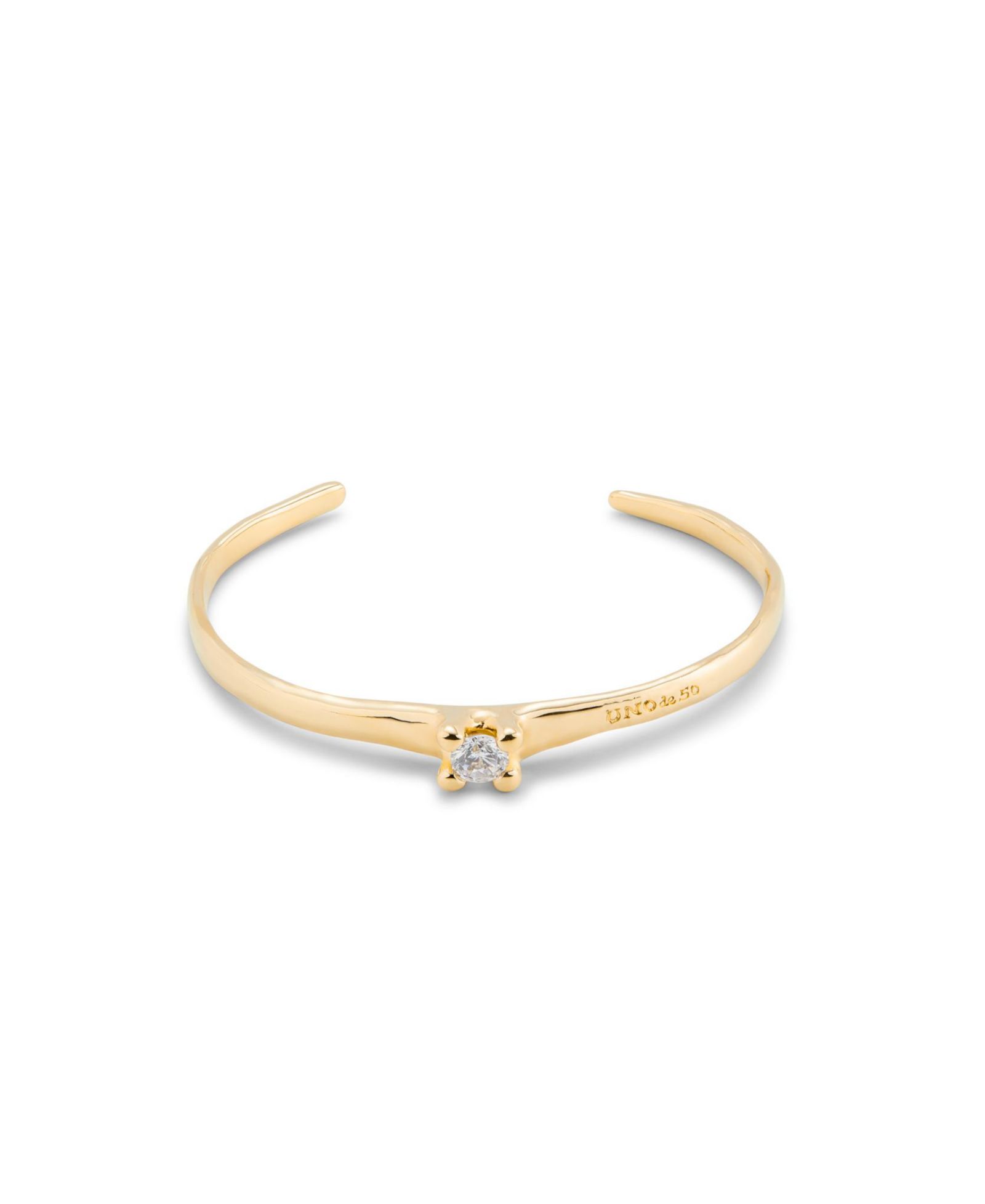 Браслет UNOde50 18k Gold-Plated White Cubic Zirconia