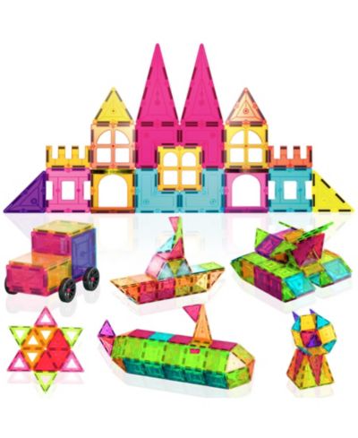 Contixo ST4 112-Piece Magnetic Building Tiles, Ages 3+