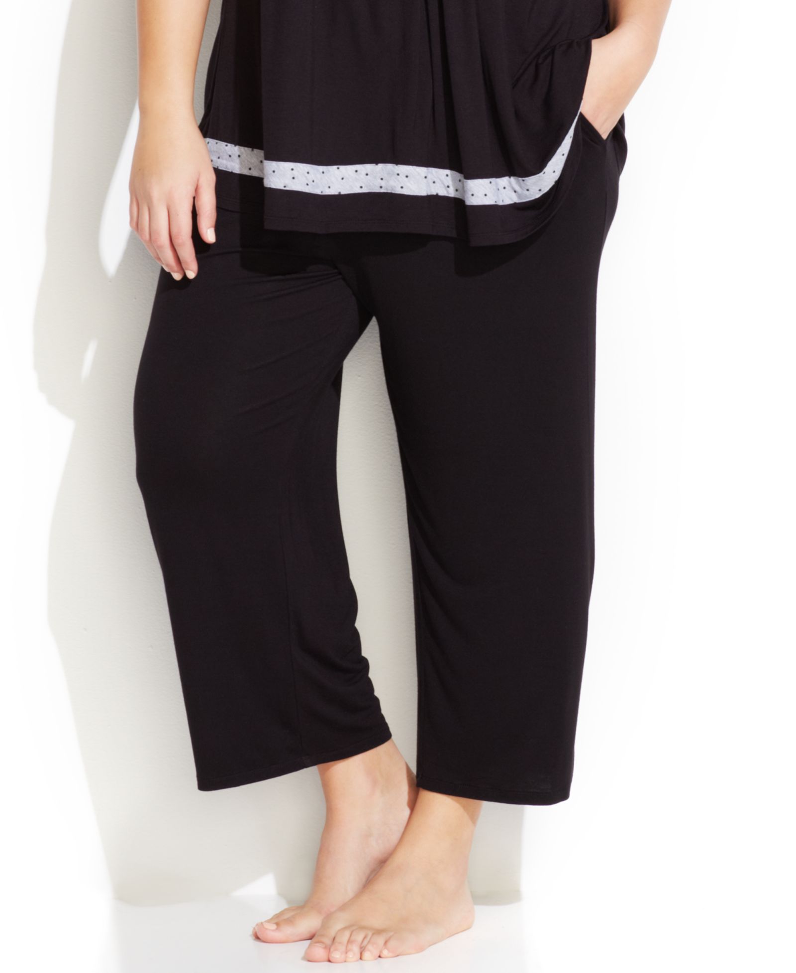 Брюки для сна Ellen Tracy Plus Size Yours to Love Capri