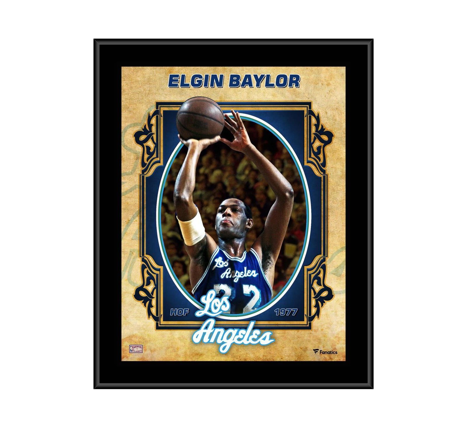 Декоративная табличка Elgin Baylor Los Angeles Lakers Hardwood Classics