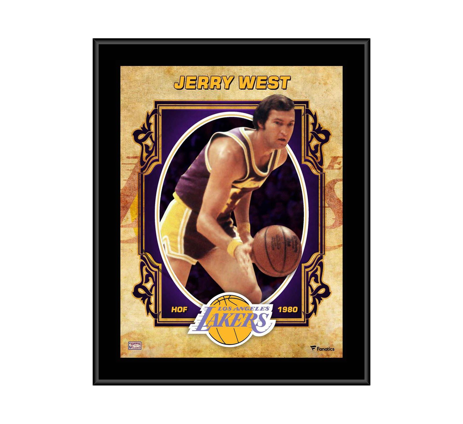 Jerry West Los Angeles Lakers 10.5'' x 13'' Sublimated Hardwood Classics Player Plaque