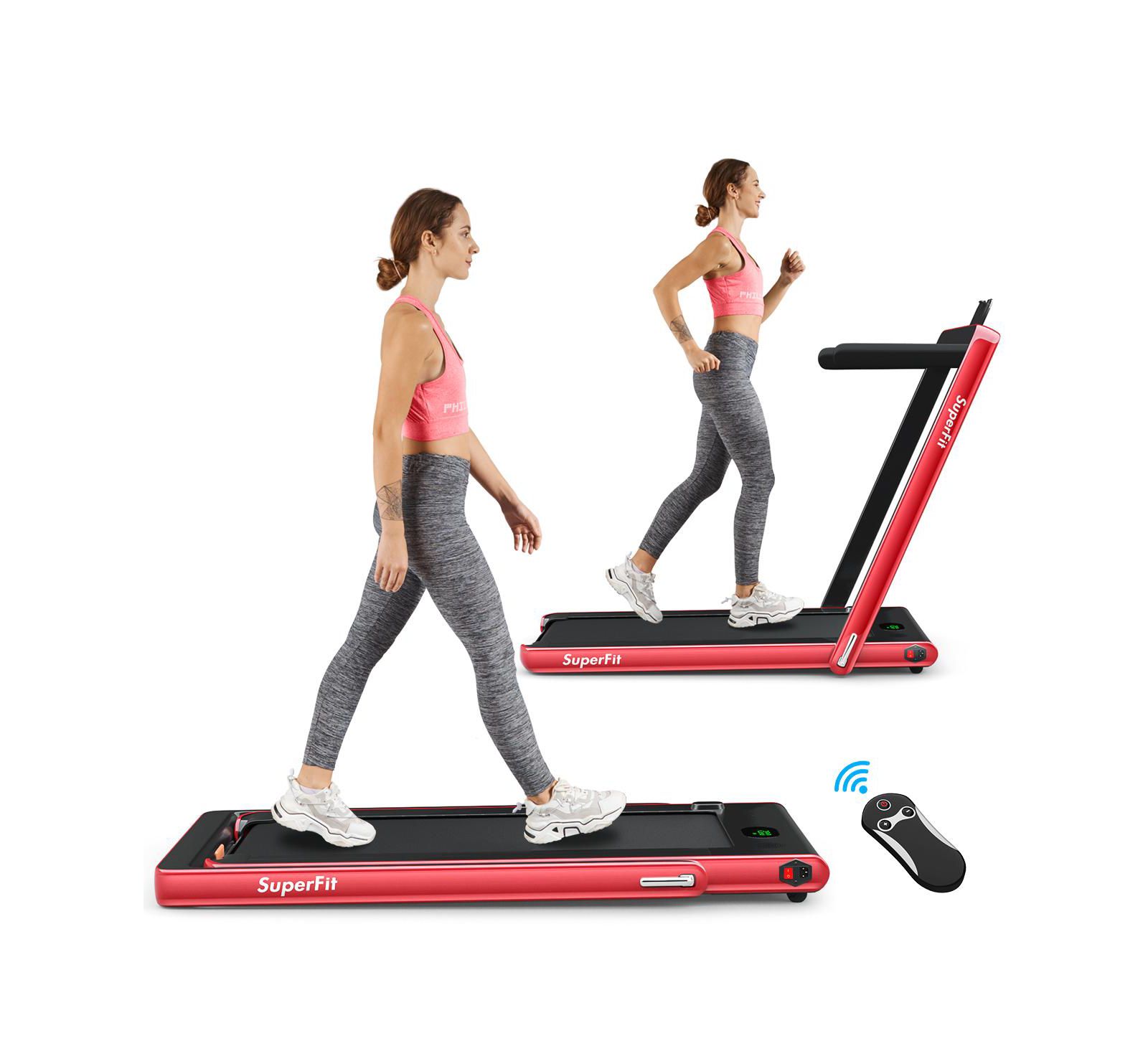 Беговая дорожка Costway 2.25HP 2 in 1 for Home Gym