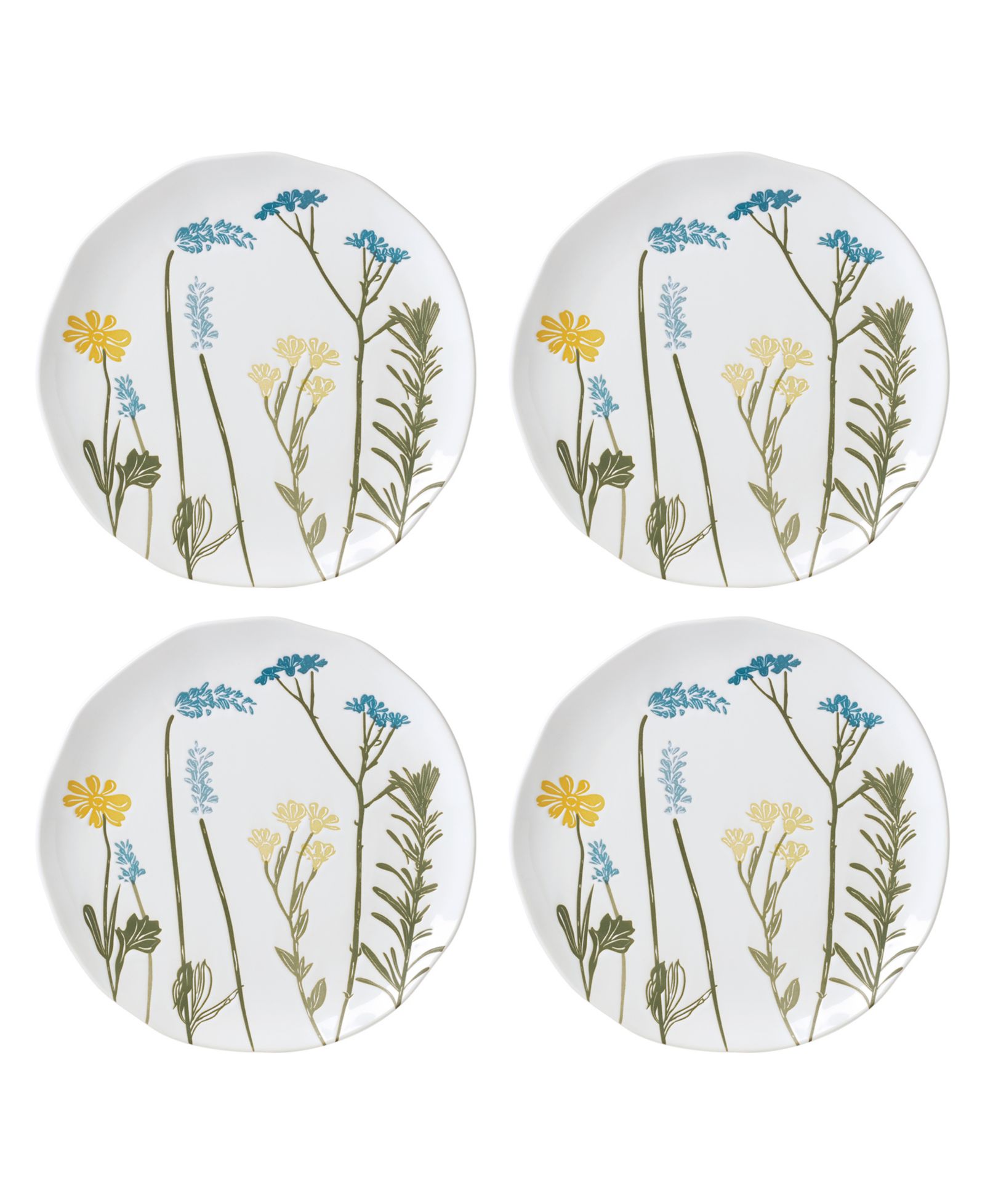Lenox Wildflowers Accent Plates, Set of 4