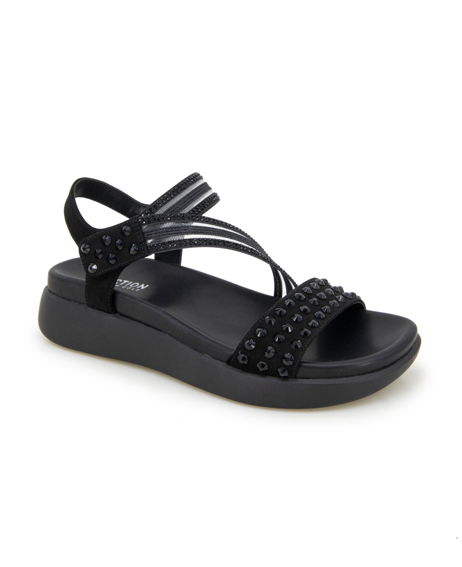 Сандалии-мюли Kenneth Cole Reaction Women's Taryn Asymmetrical Slingback Jeweled Wedge