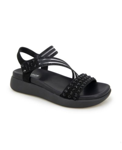 Сандалии-мюли Kenneth Cole Reaction Women's Taryn Asymmetrical Slingback Jeweled Wedge