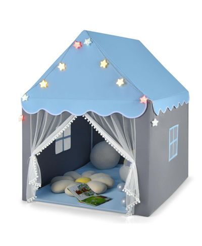 Sugift Kids Playhouse Tent with Star Lights and Mat