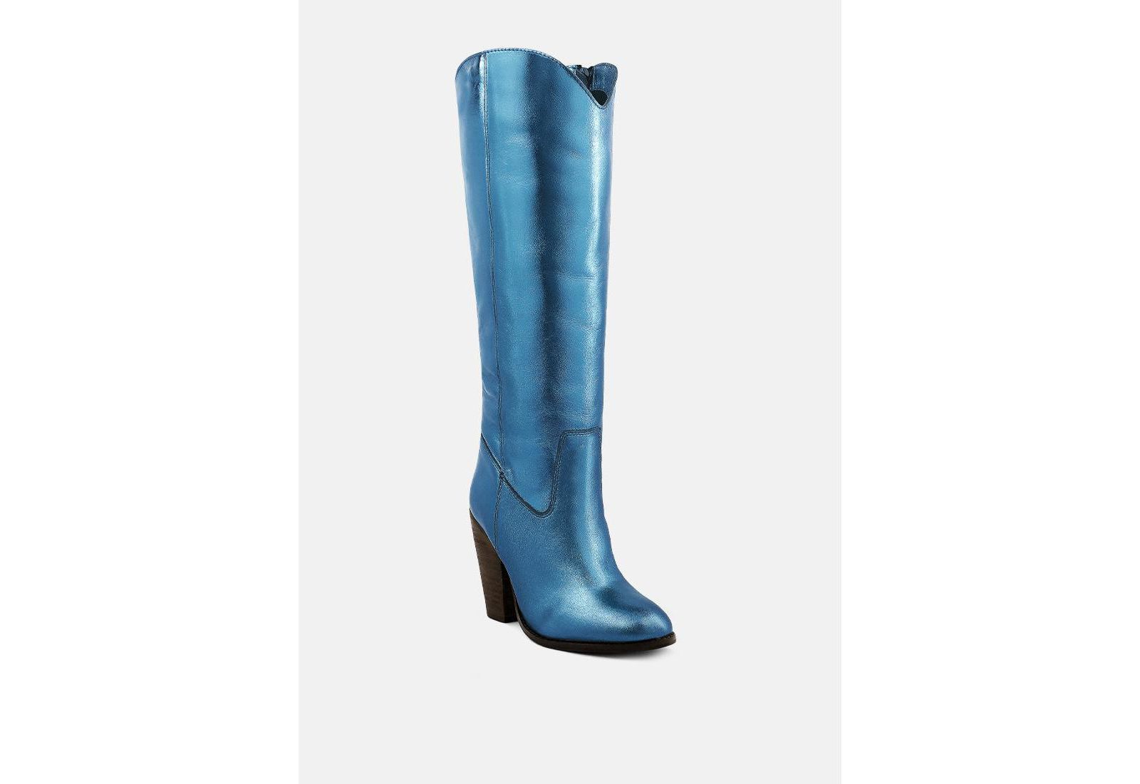 GREAT-STORM Womens Suede Leather Calf Boots