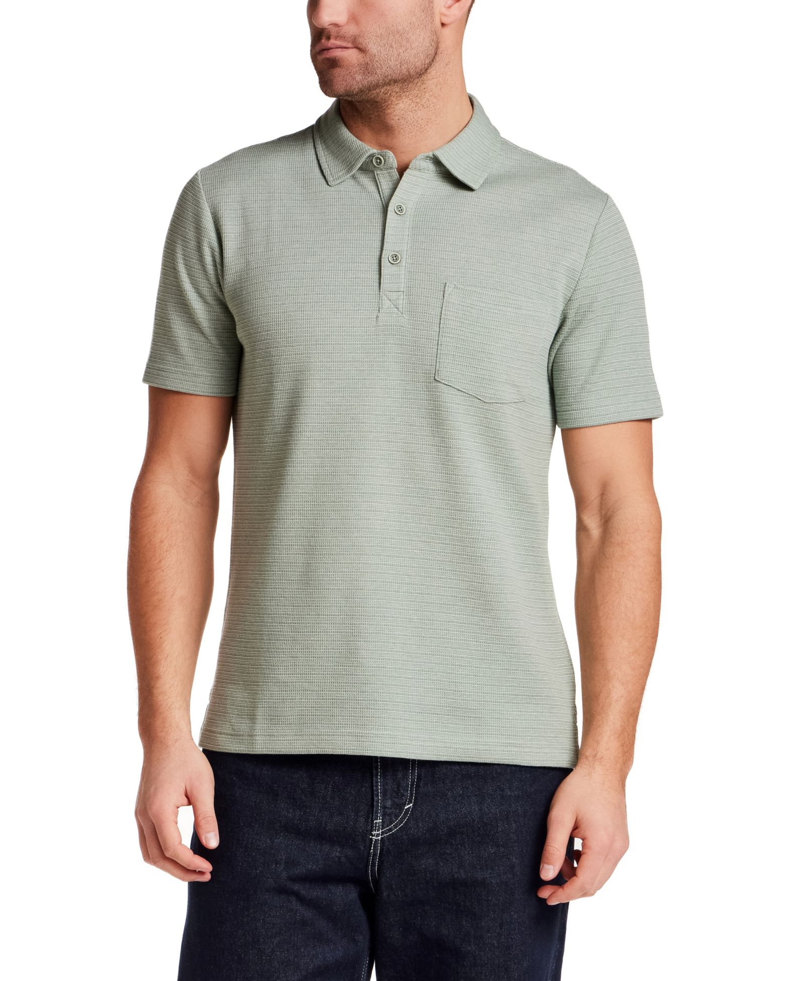 Weatherproof Vintage Мужская рубашка поло Waffle Short-Sleeve