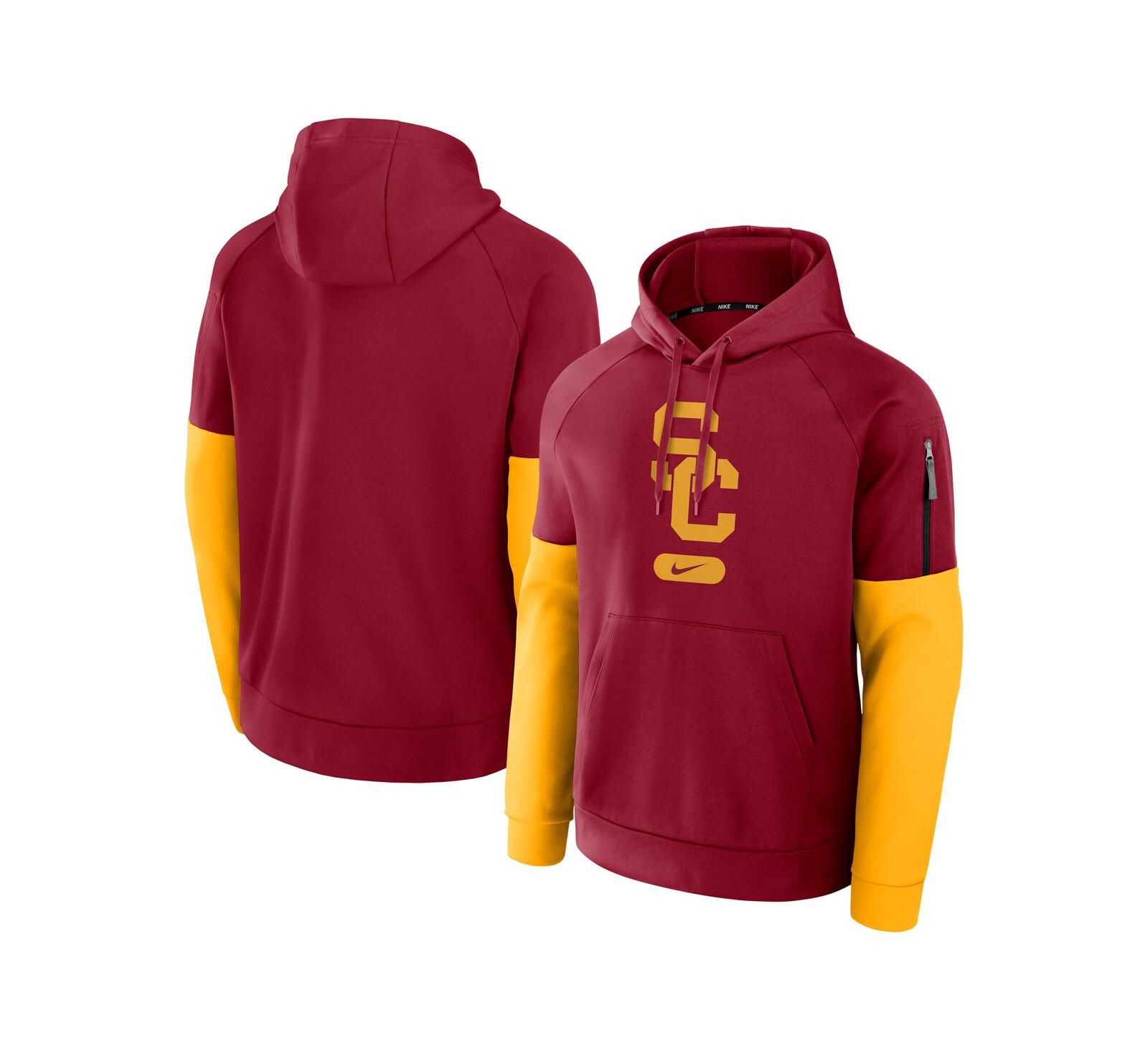 Мужское худи Nike USC Trojans Fitness Performance Cardinal/Gold