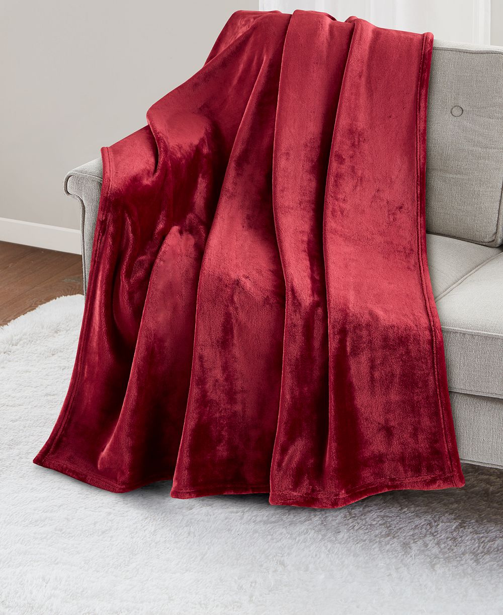 Premier Comfort Cozy Plush Printed Throw, 50" x 70", Exclusively at Macy’s (A $30.00 Value)