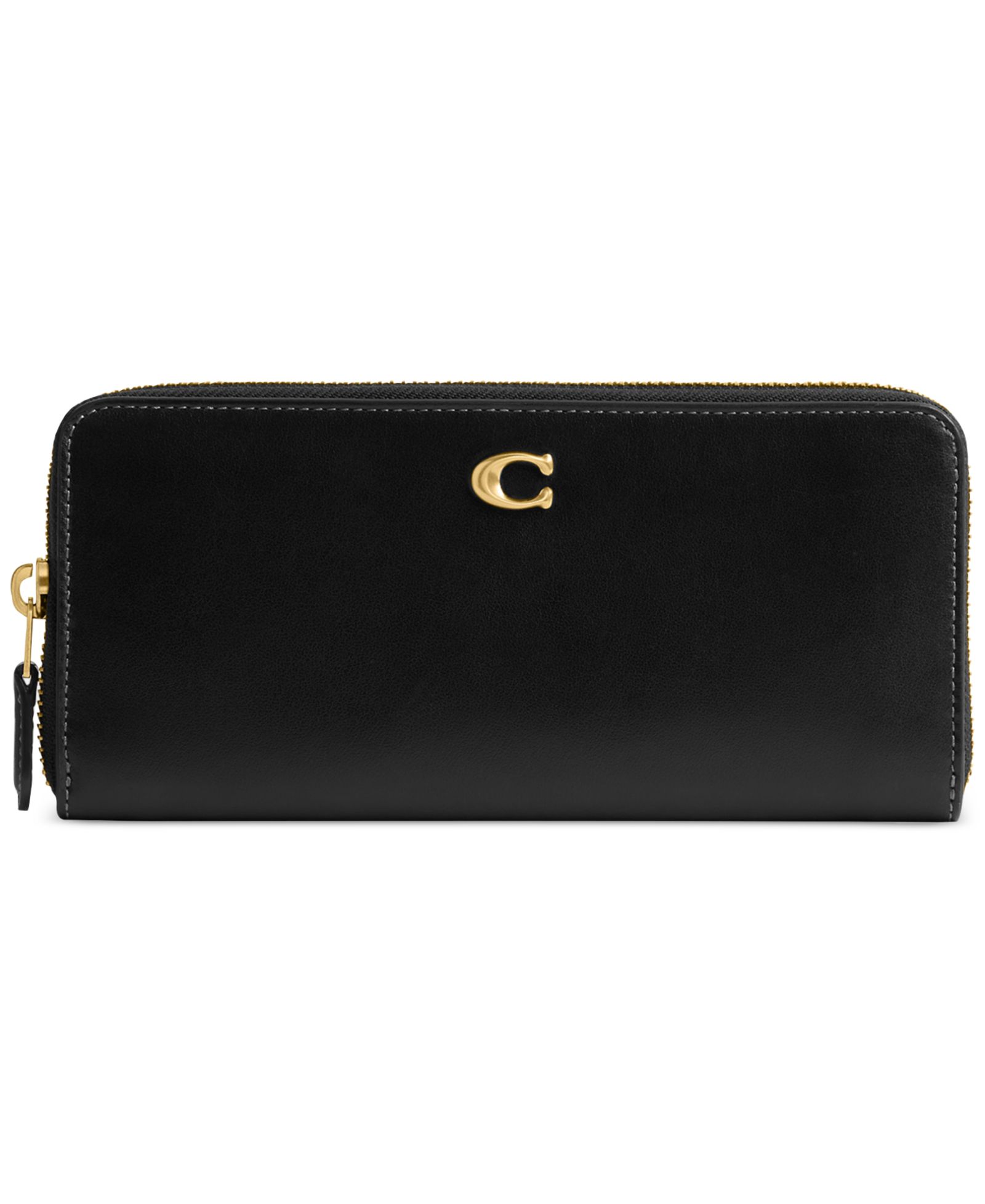 COACH Essential Leather Slim Accordion Zip Wallet