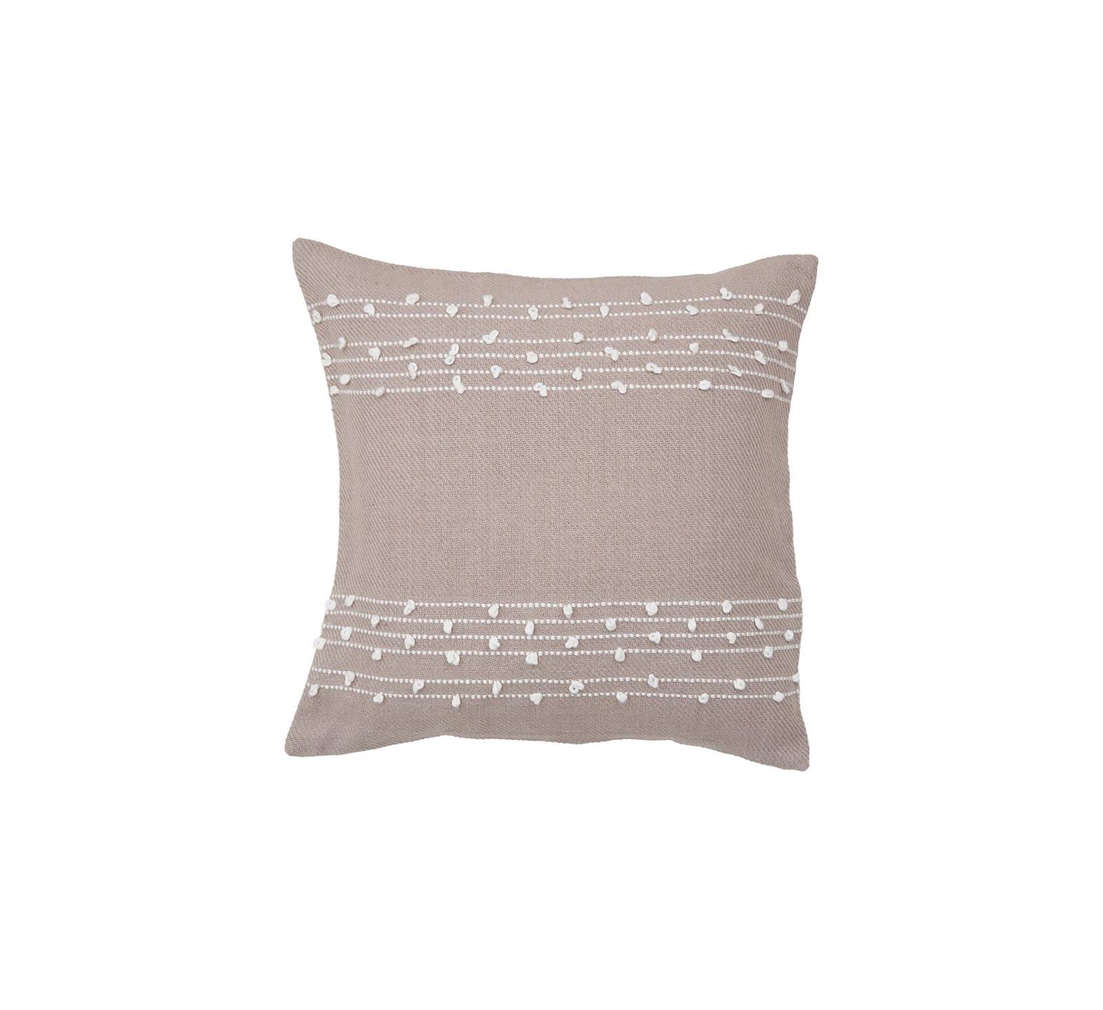 Tabb Sand Beige Cotton Blend Accent Throw Pillow 22" x 22"