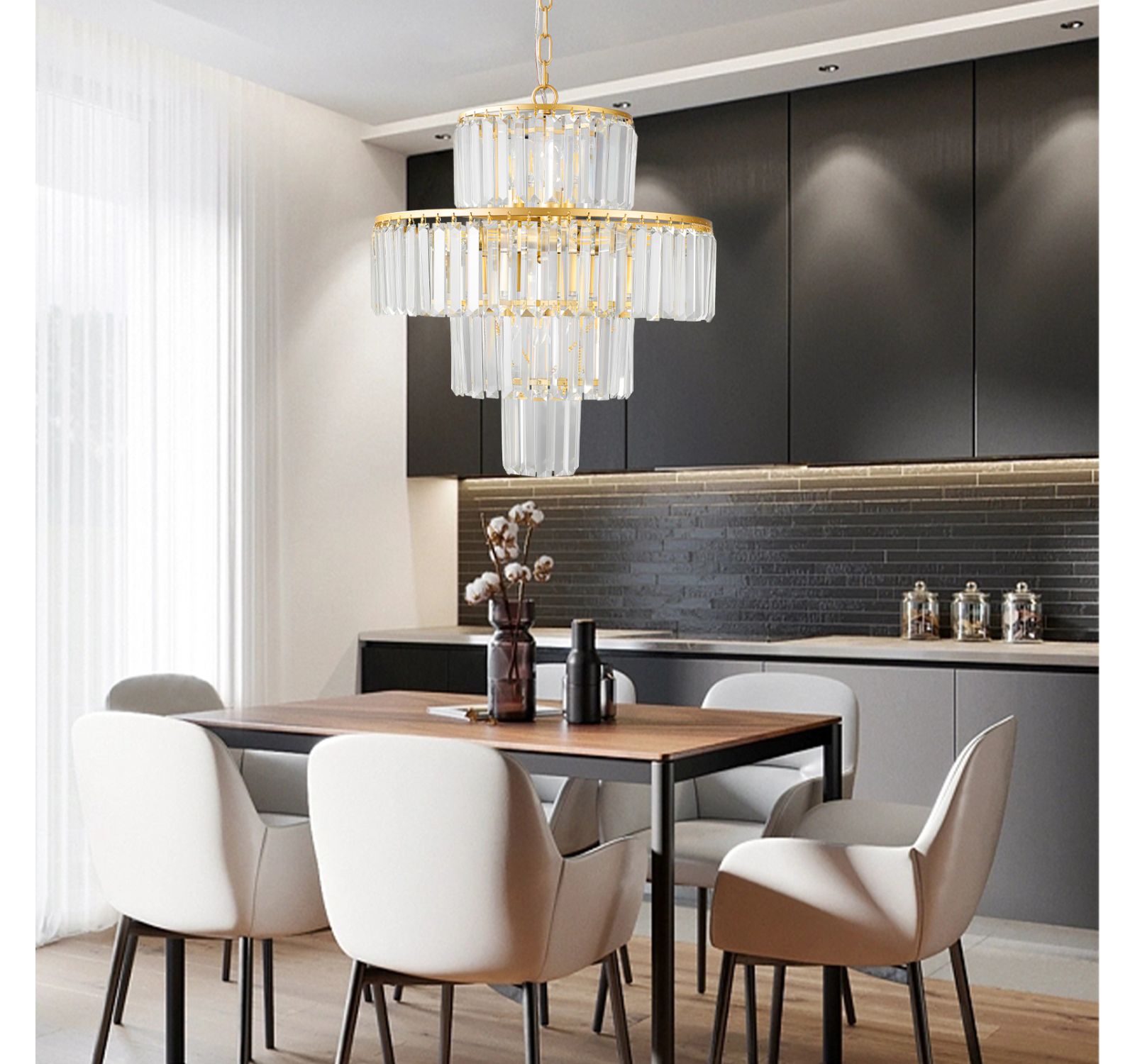 Streamdale Furniture современная хрустальная люстра