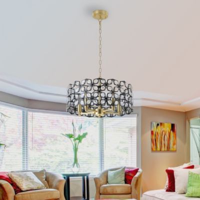 Streamdale Furniture 18 x 18 x 11 inches Crystal Chandelier Luxury Living Room Lighting