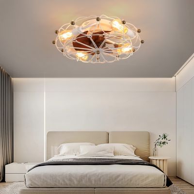 Streamdale Furniture Caged Remote, Industrial Modern Ceiling Fan