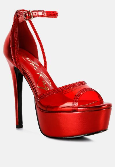 London Rag Женские босоножки-лодочки на платформе с отделкой стразами Cinderella