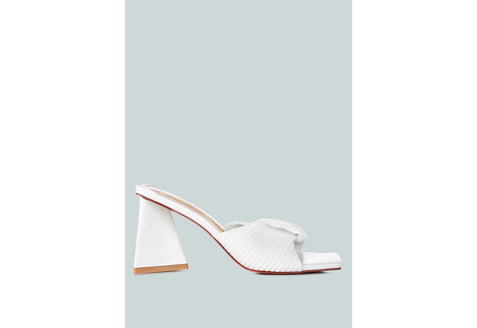 London Rag Womens Cupid Kiss Pleated Twist Strap Sandals