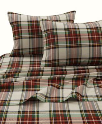 Tribeca Living Holiday Printed Cotton Flannel Extra Deep 4-Pc. Sheet Set, Queen