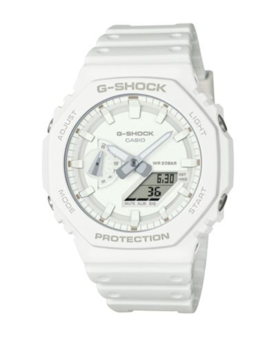 G-Shock Men's Analog Digital White Resin Watch, 45.4mm, GA2100-7A7