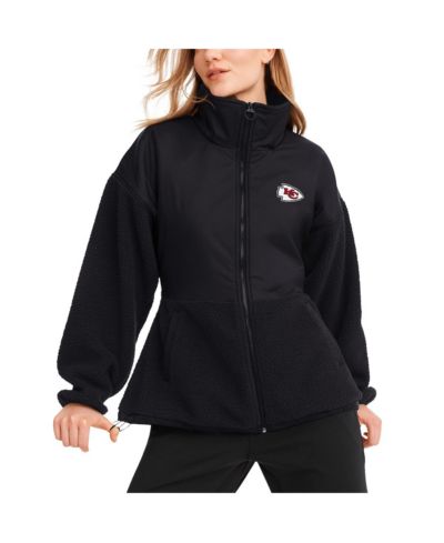 Женская куртка DKNY Sport Black Kansas City Chiefs Drew Mixed Media Full-Zip
