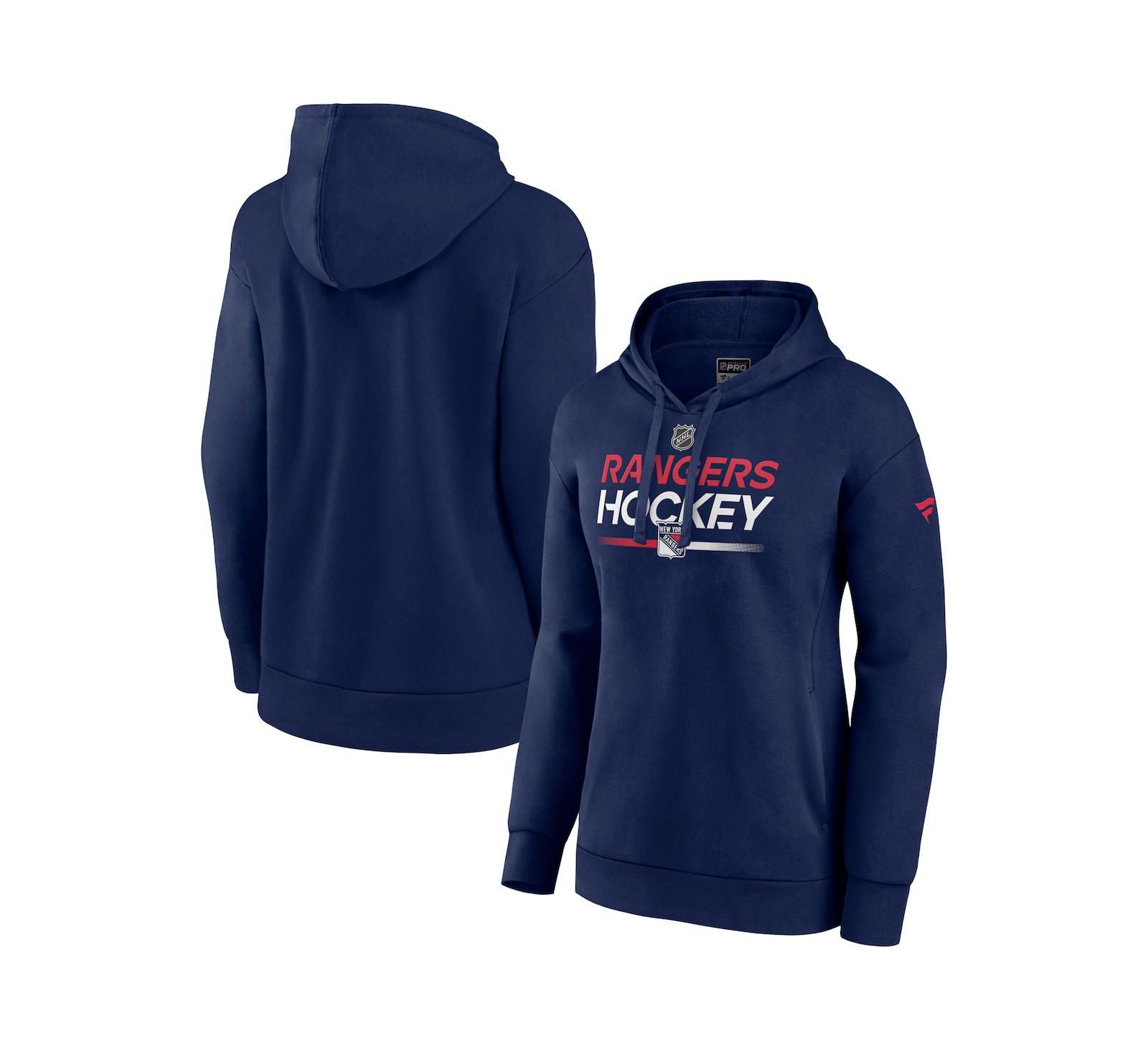 Женское флисовое худи Fanatics Navy New York Rangers Alternate Wordmark