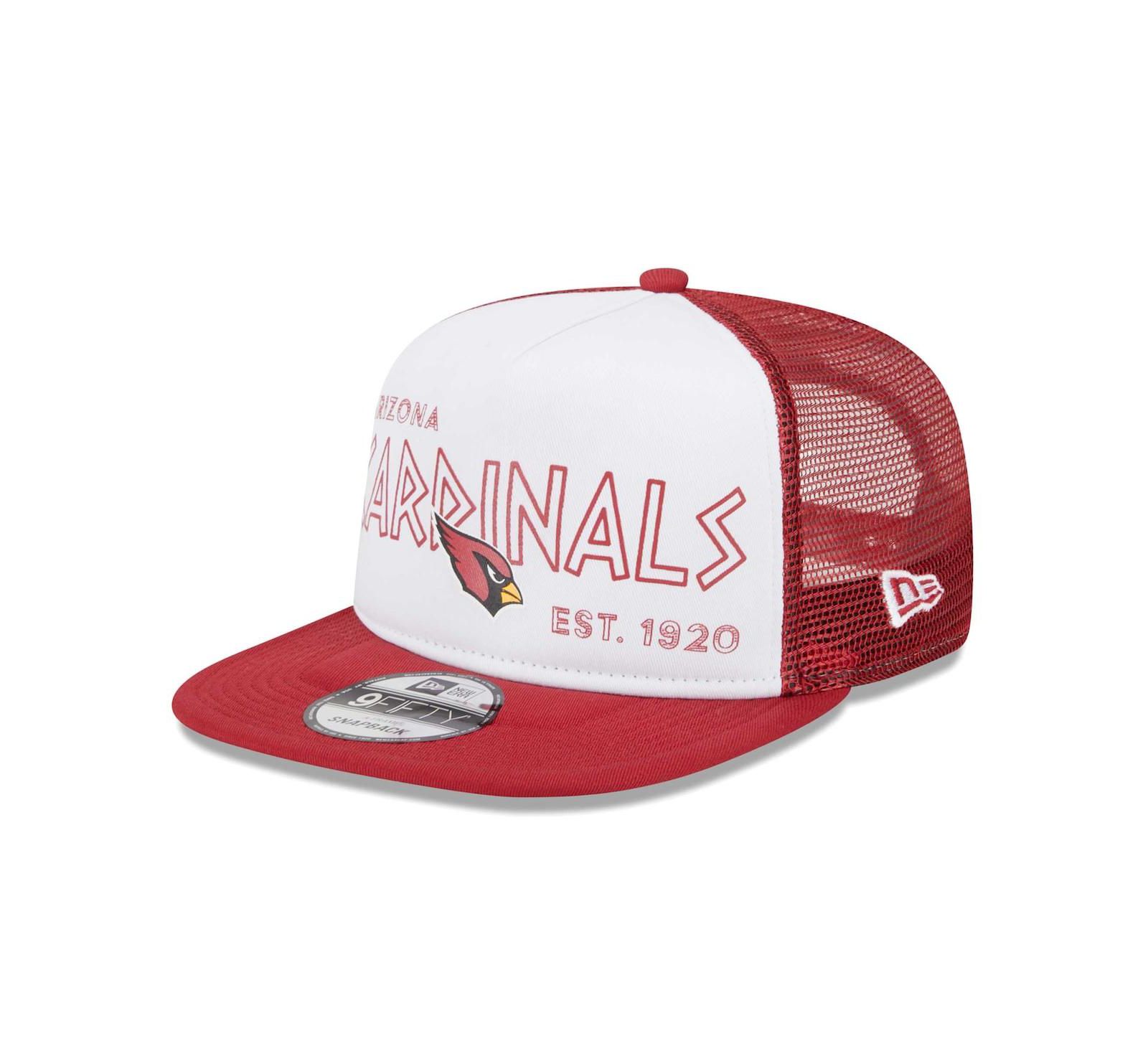 New Era Мужская белая кепка Arizona Cardinals Banger 9FIFTY Trucker Snapback