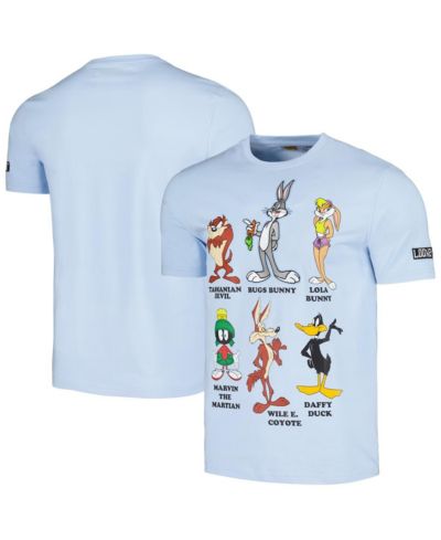 Мужская и женская футболка Freeze Max Looney Tunes Family Collage, светло-голубая