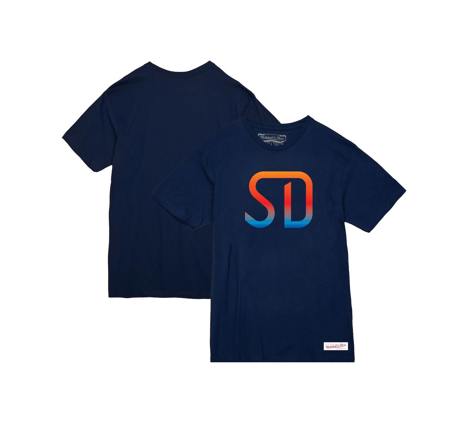 Women's Mitchell & Ness Navy San Diego FC Monogram T-shirt
