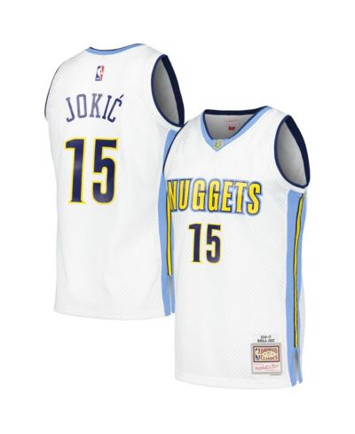 Men's Mitchell & Ness Nikola Jokic White Denver Nuggets 2016/17 Throwback Swingman Jersey