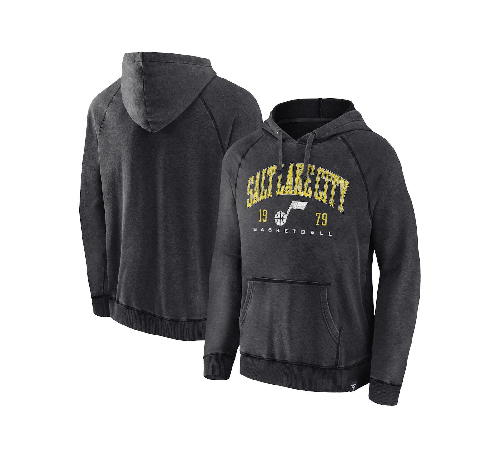 Fanatics худи с начесом Utah Jazz Foul Trouble Men's Heather Charcoal