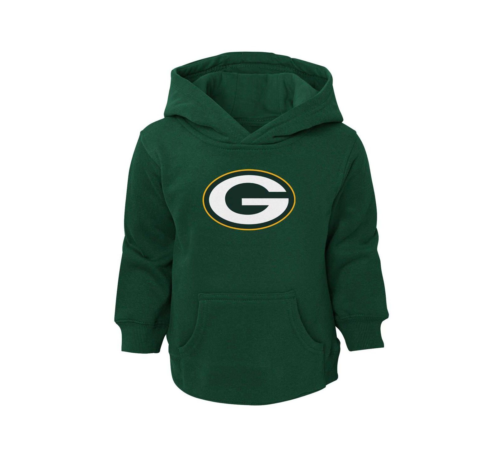 Детское худи с логотипом Green Bay Packers, зеленый цвет
